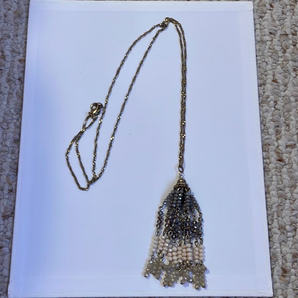 Long beaded necklace